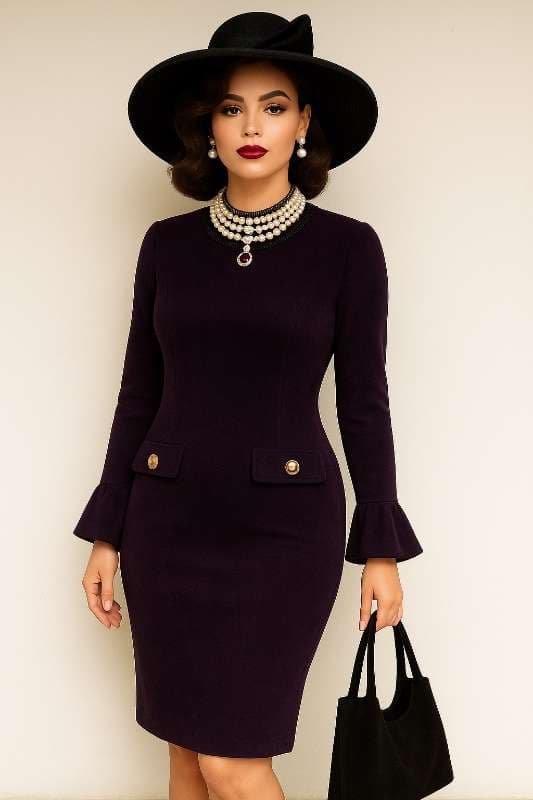 Royal Plum Elegance - Image 1